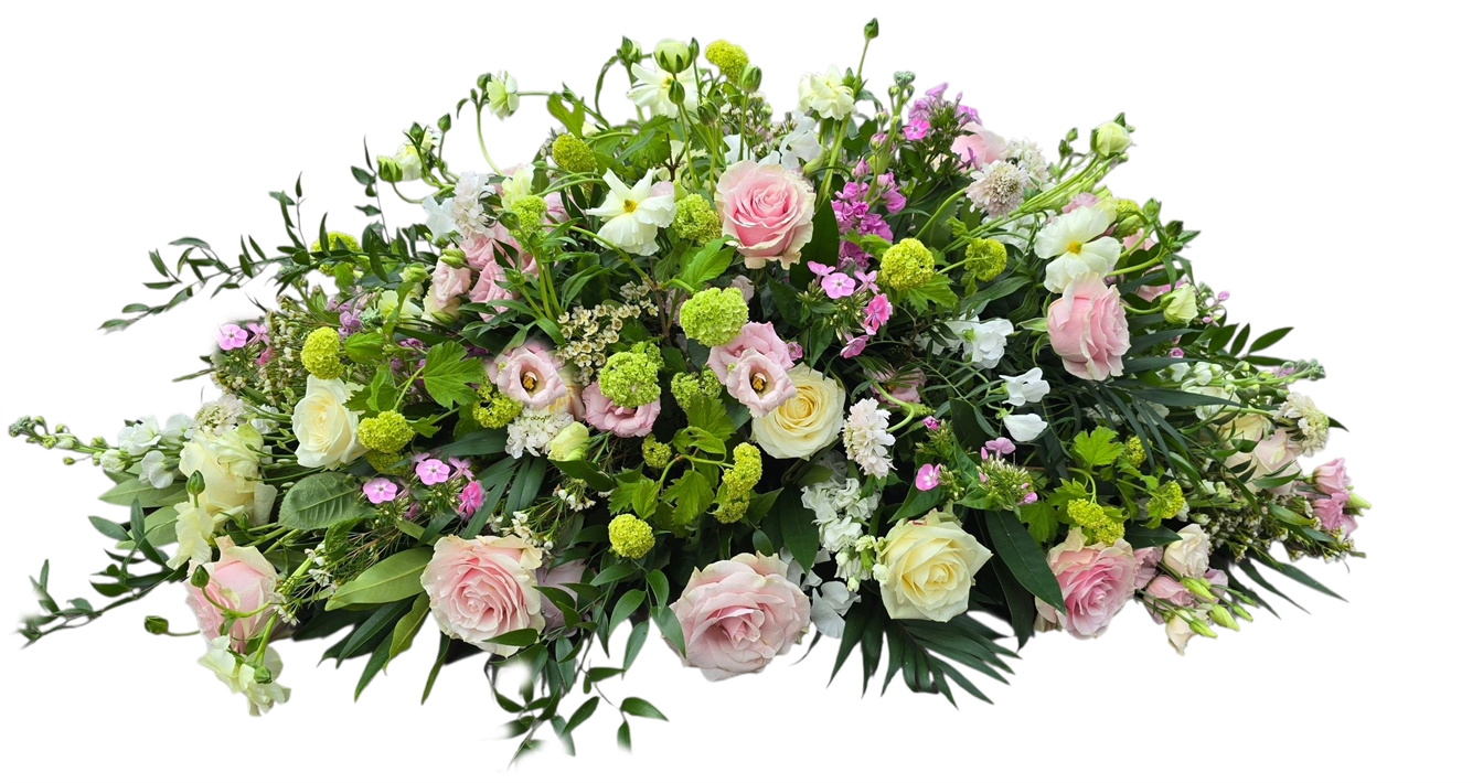 Blz. 23 B Ovaal afscheidsbloemstuk