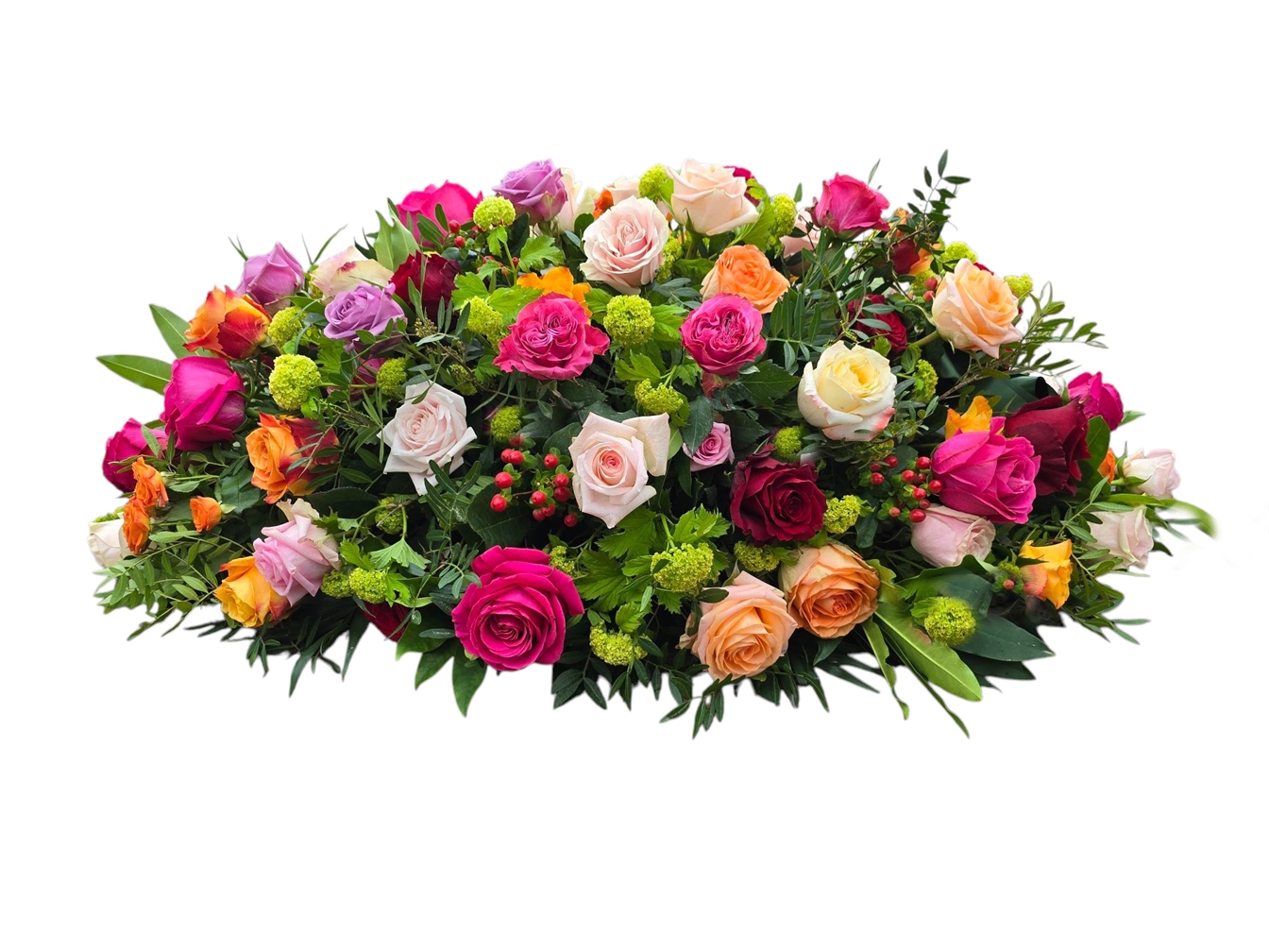 Blz. 17 Ovaal gemengde rozen